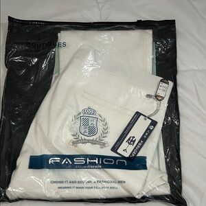 Classic Fashion White Men's Pants